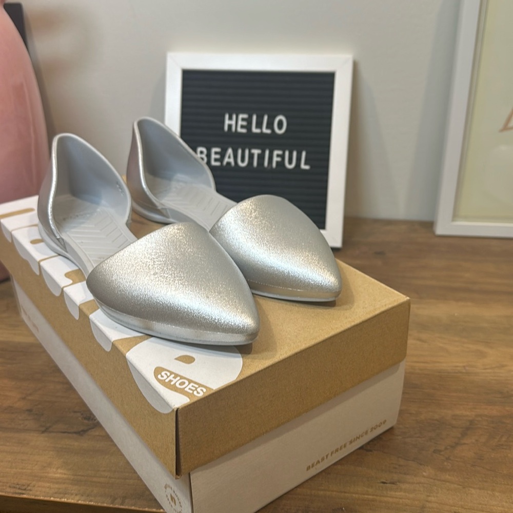 Natives Audrey Metallic Pointes Toe Shoes